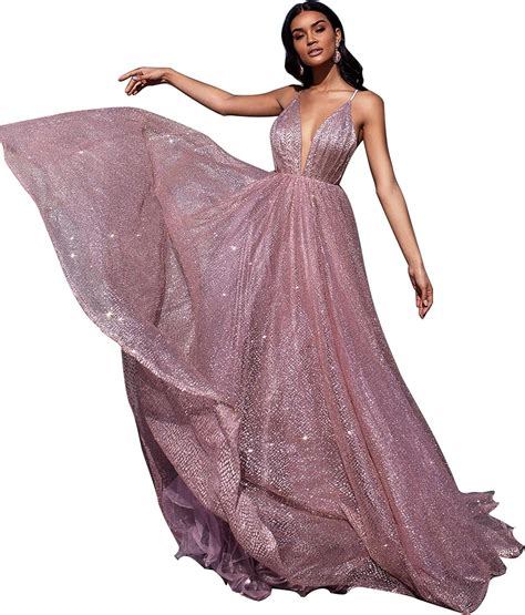 abendkleid glitzer lang